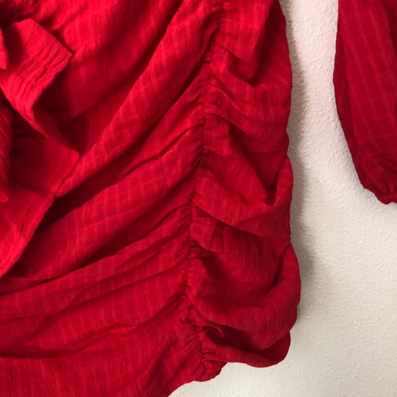 Lovers and Friends Kelsea Red One Shoulder Mini Dress - Picture 4 of 6